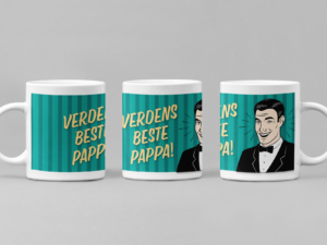 Bilde av en kopp med motiv "verdens beste pappa"