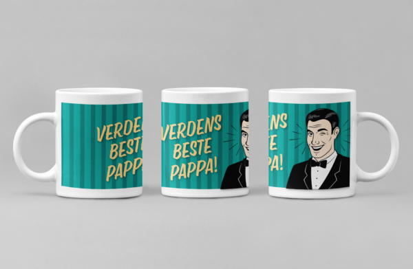 Bilde av en kopp med motiv "verdens beste pappa"